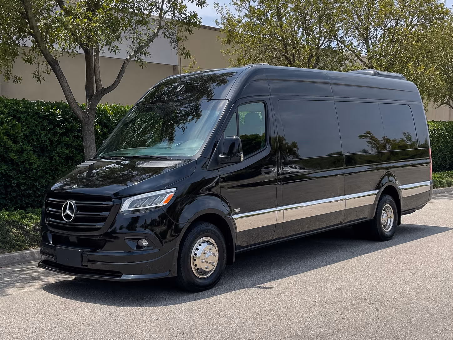 bridal party sprinter and party buses for getting ready in manchester