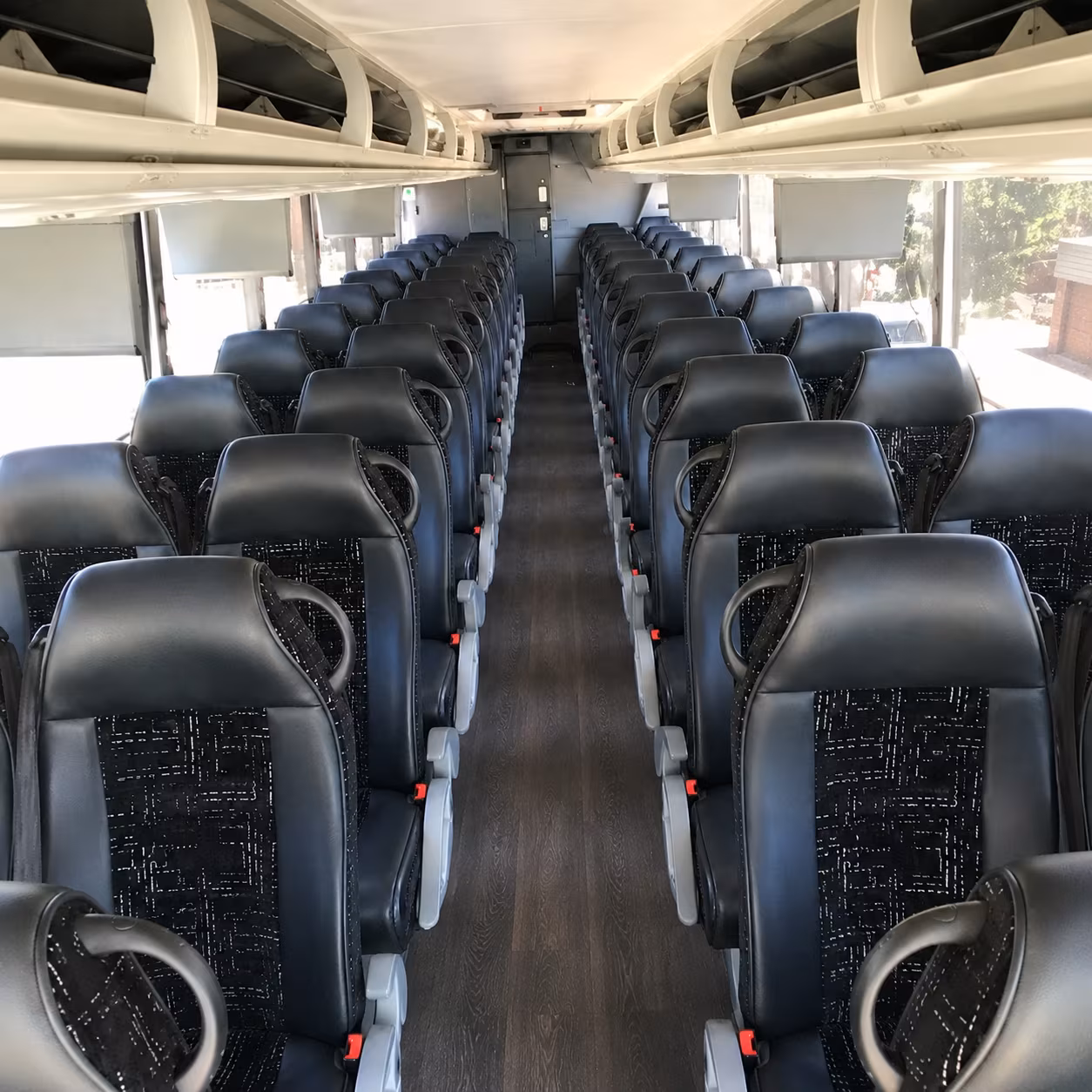 manchester charter bus interior
