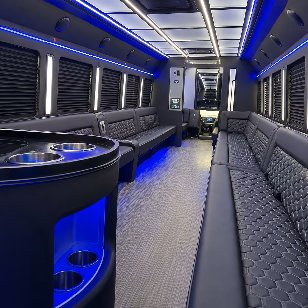 manchester party bus rentals inside